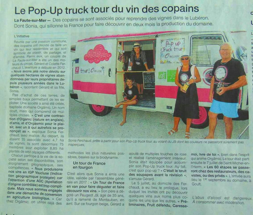 Ouest France du 28 juillet 2018, présent au départ du Tour de France 2 Article de Ouest France
