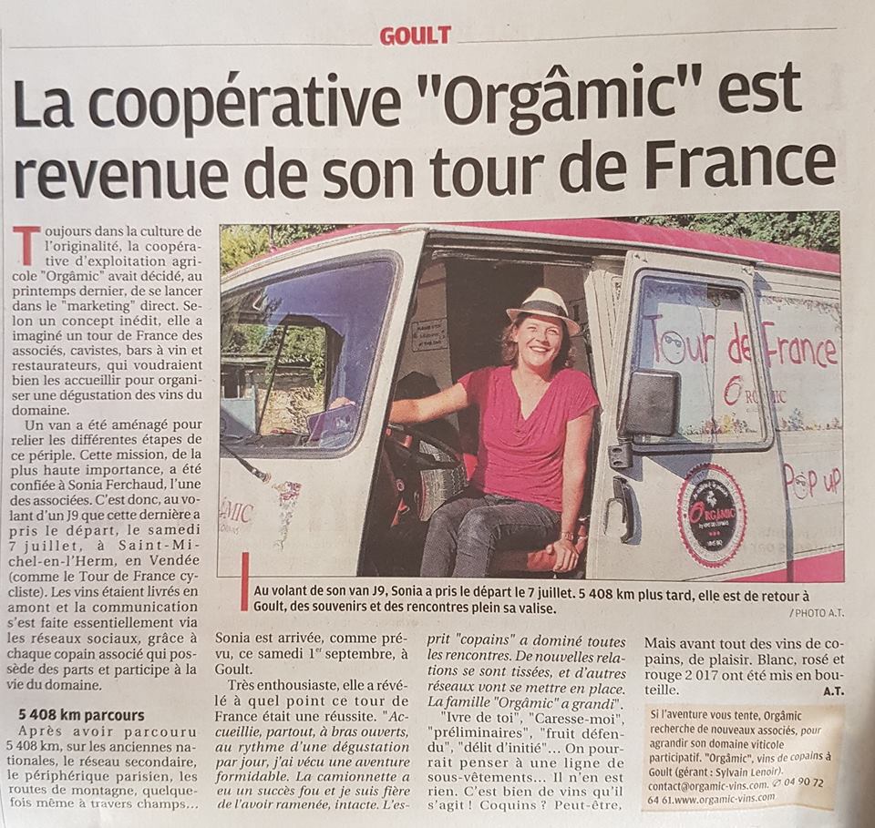 L'aventure du pop-up truck Orgamic dans la Provence