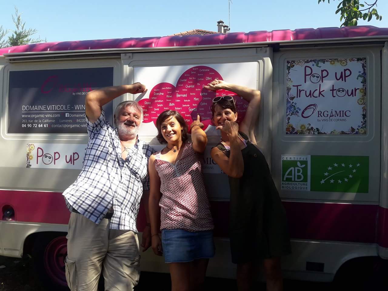 Vignoble bio Orgâmic : les copains vignerons du Luberon 4 Le pop-up truck fait son tour de France