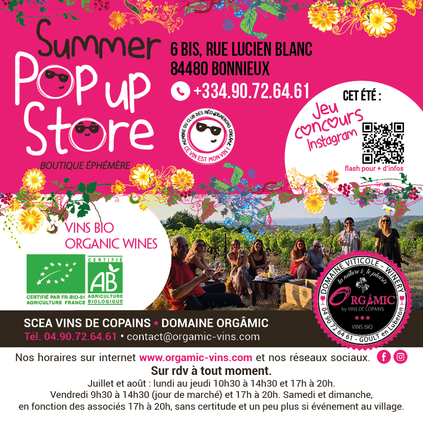 Boutique vins Bonnieux