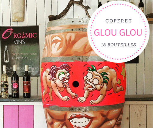 coffret de 18 bouteilles du domaine Orgâmic