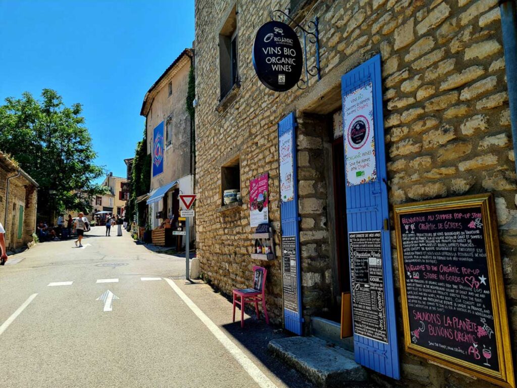 nos vins bio du Luberon à Gordes en 2023
